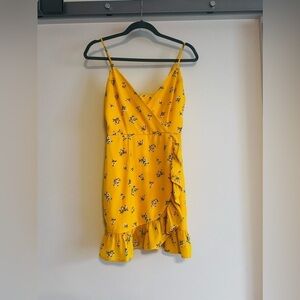 ALTER'D STATE yellow floral dress size small